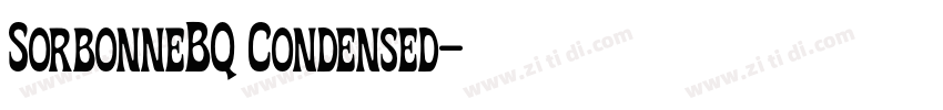 SorbonneBQ Condensed字体转换 SorbonneBQ Condensed字体转换